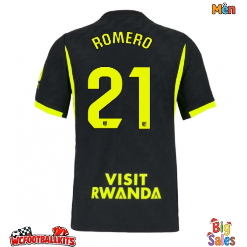 Atletico Madrid Cristian Romero #21 Replica Away Stadium Shirt 2026-27 Short Sleeve